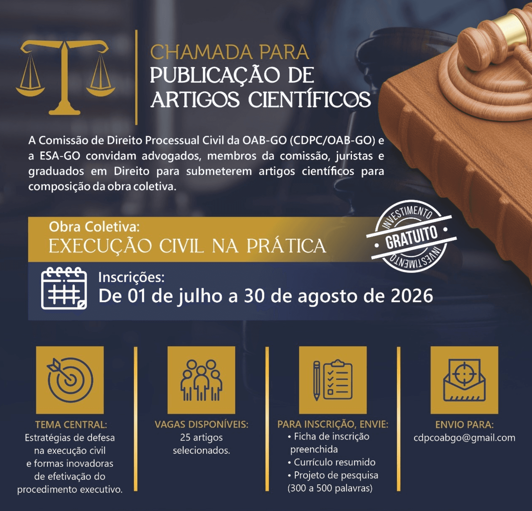 CEDPC + ESA GO: Chamada para publicação de Artigos Científicos (até 30/08)
